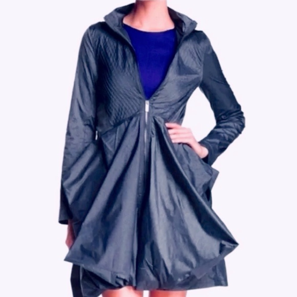 Zac Posen Lightweight Flared Rain Jacket Size XS